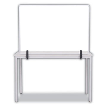 MasterVision® Protector Series Glass Aluminum Desktop Divider, 47.2 X 0.16 X 35.4, Clear freeshipping - TVN Wholesale